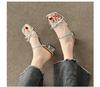 French-Style High-Heeled Sandals: Spring/Summer Women's Open-Toe, Thick-Heeled, Versatile & Niche Designs