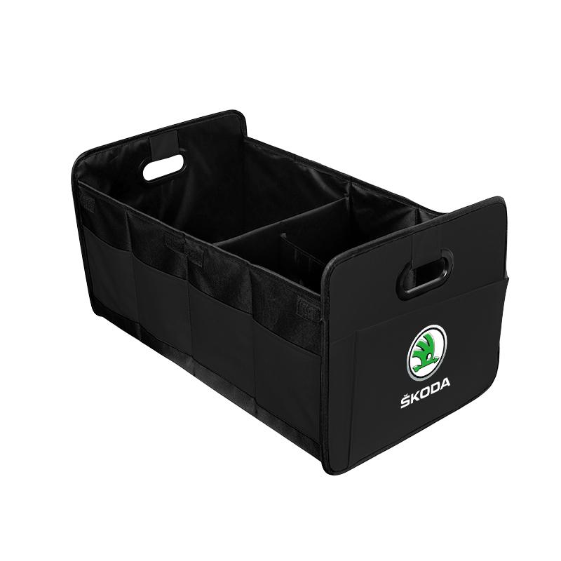 AEB1 Car Trunk Organizer Box Foldable Large-capacity Storage Case For Skoda Octavia Kylaq Elroq Kodiaq Scala Rapid Superb Karoq Yeti