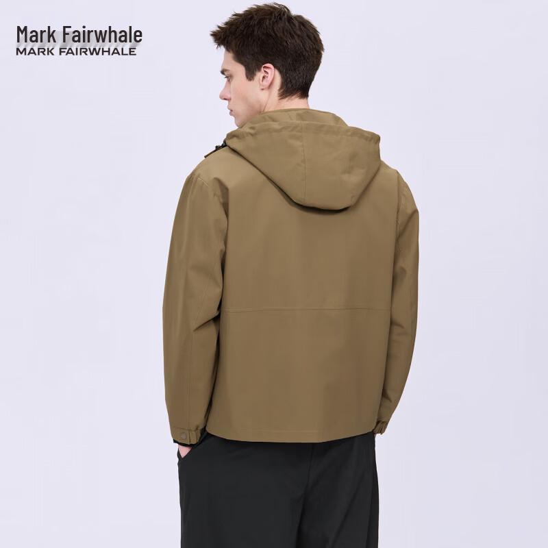 Mark Fairwhale Men's Detachable Hood Softshell Windbreaker Jacket