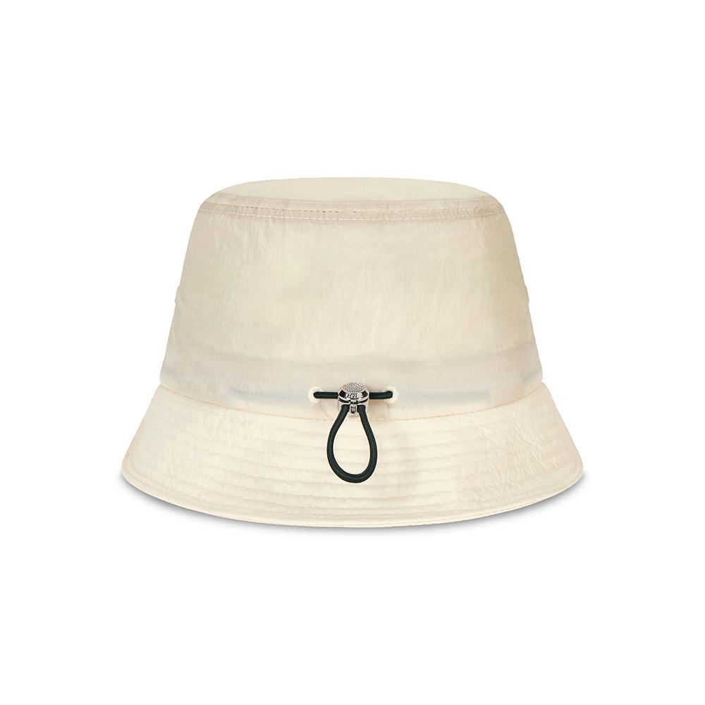 Bajal Flow Vz Nylon Stitch Patch Bucket Hat Cream