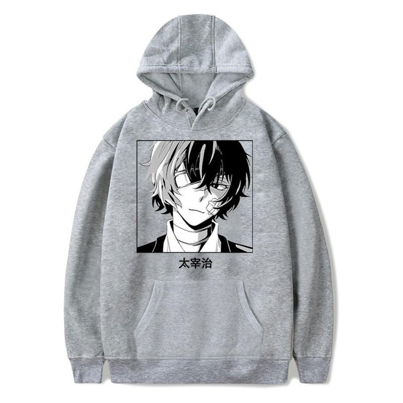 Bungo Stray Dogs Anime Hoodie Lässiger Fleece Pullover für Jugendliche