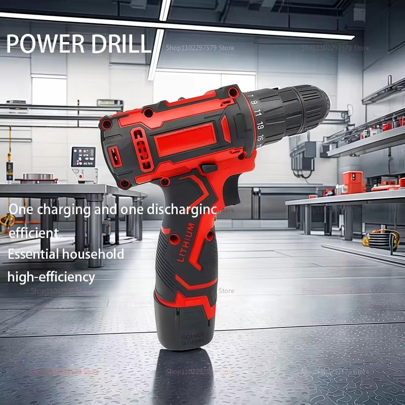 Driver DC Lithium-Ion Battery Cordless Drill Electric Household electric drill Screwdriver Mini Wireless Powe