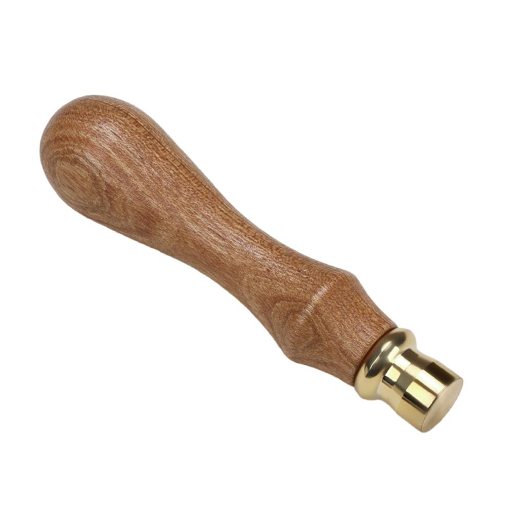 Craft Stamp Head with Wood Handle Set for Seal Card Envelope Unfinished Seal Stamp Round Square Flower Heart Stamp Head