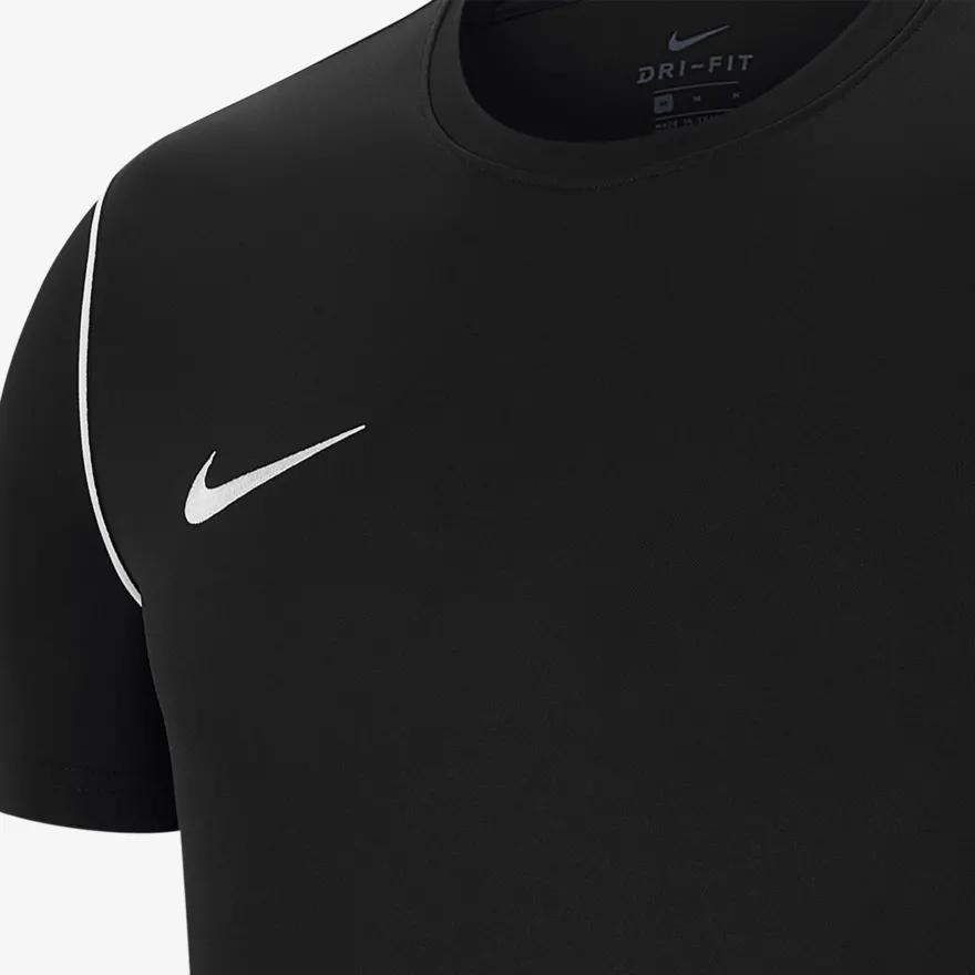 Nike Dri-FIT Solid Logo Print Crew Neck Short Sleeve T-Shirt Kids Tops Black BV6905-010