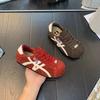 Scarpe con zeppa alta a testa larga stile retrò, nuove per l'autunno, scarpe sportive a fondo piatto che aumentano l'altezza, scarpe casual per l'allenamento morale