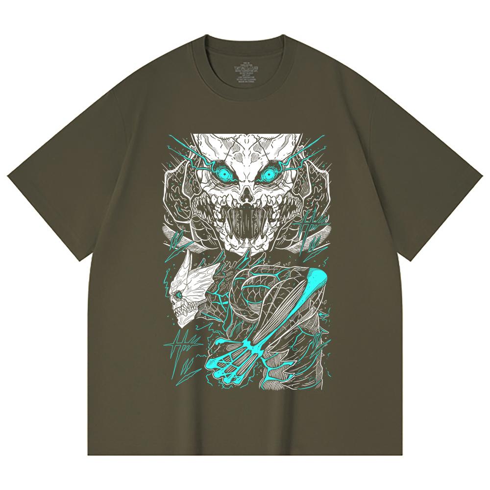 230 Gsm 100% Cotton Kaiju No 8 V2 Print Unisex Heavy Cotton T Shirt