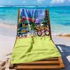 Bruy Theme Beach Towel Soft Durable Quick-Dry Comfortable Lightweight Suitable for Swimming, Gym, Camping, Yoga Vacation