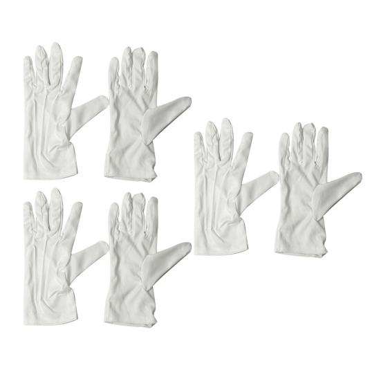 White Formal Gloves Uniform Costume Tuxedo Guard Gloves for Men Women Coin Jewelry Inspection Gloves for Server