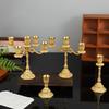 3/5-head European Retro Metal Candlestick Dining Table Candlelight Dinner Home Decoration