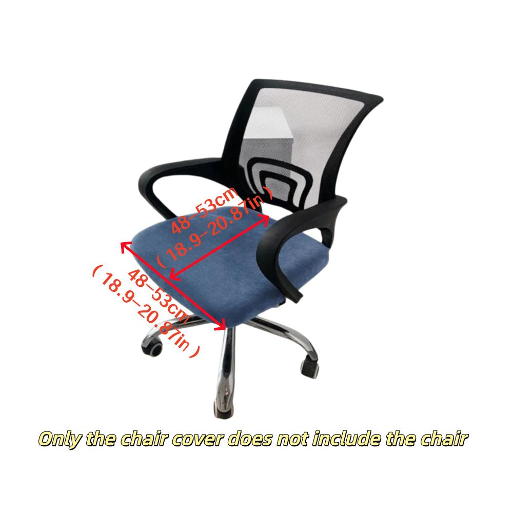 1PC Stretch Velvet Office Chair Cover Computer Swivel Seat Cover Elastic Banquet Home Universal Seat Cover Slipcovers Dust Cover