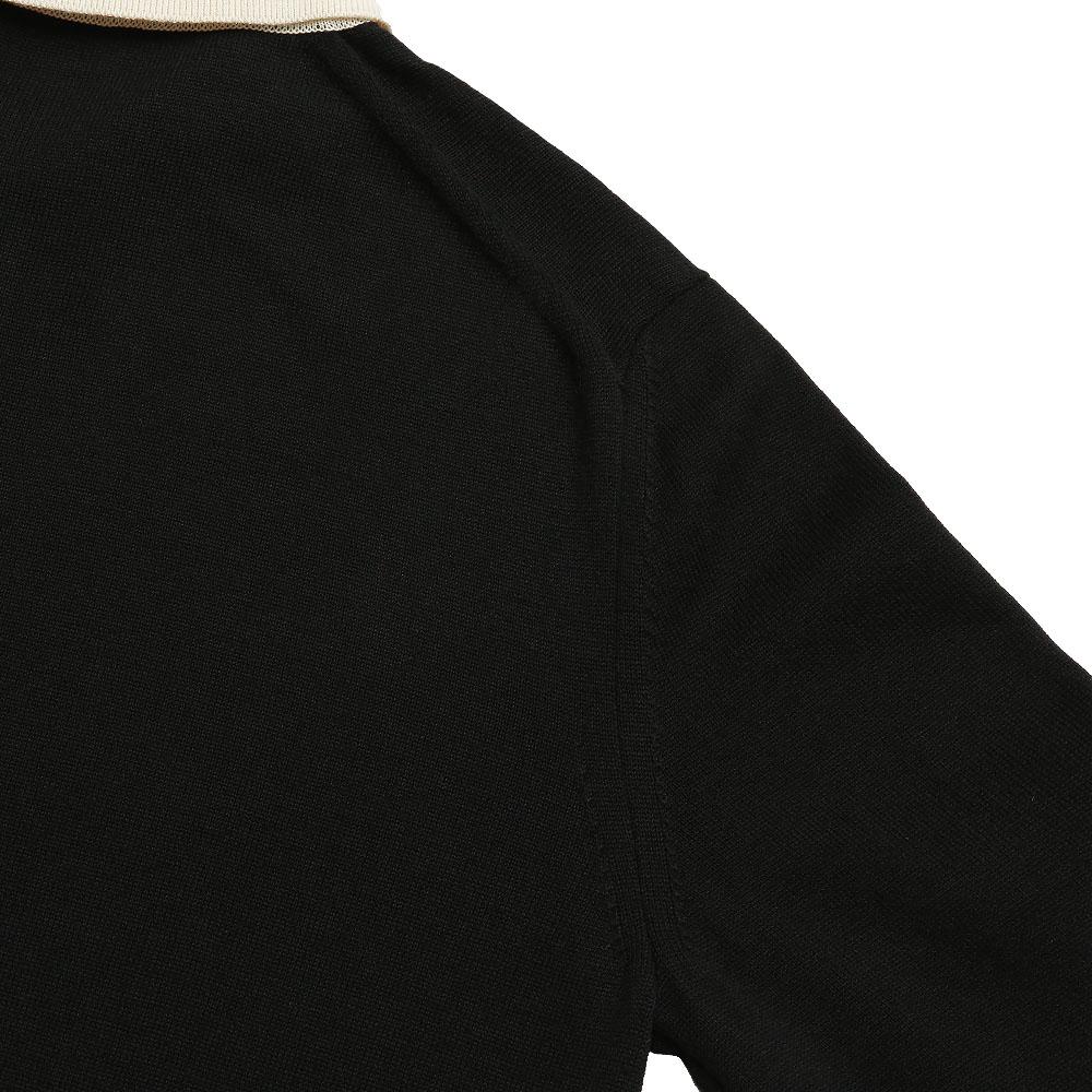 Solti Combination Polo Knit (Black)