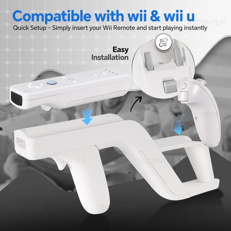 Shooting Games Zapper Controller For Nintendo Wii/Wii U Toy Sport Games Accessories for Nunchuk Motion Plus Remote Gamepads