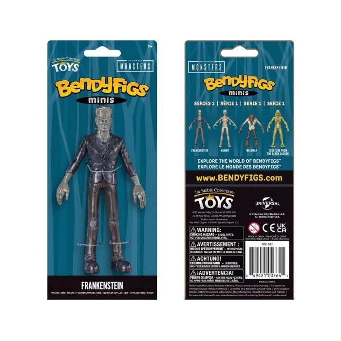 Noble collection - universal monsters - figurine flexible bendyfigs frankenstein 14 cm