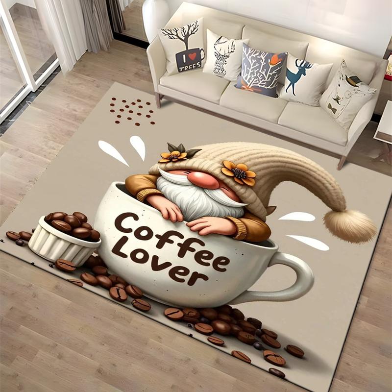 15 Size Coffee Cup Landscape Area Rugs Carpet for Home Living Room Bedroom Sofa Doormat Decoration Non-slip Kids Mats Gifts