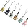Lovely Sturdy Resin Cats Pendant Keychain for Girls Fashionable Lovely Keyring Decorative Gifts for Backpack or Bag