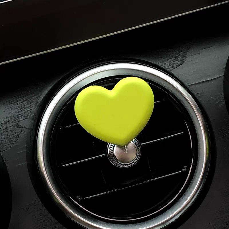 

Cute Little Figure Car Air Vent Fragrance Diffuser High-End Car Decoration Fragrance Diffuser Stone Car Perfume Green Love