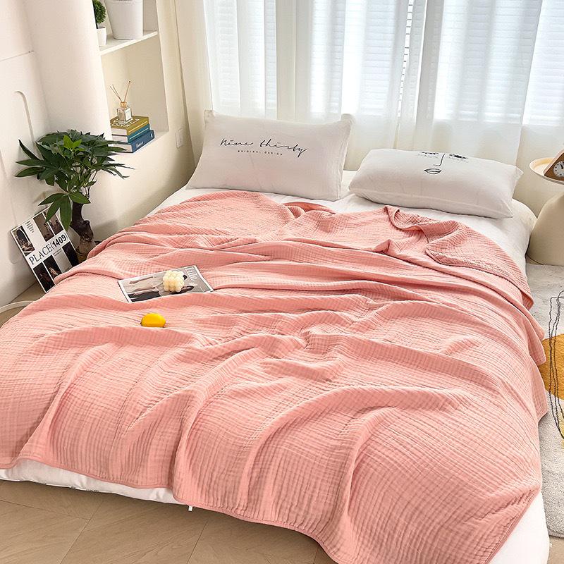 Kids & Adults 6-Layer Cotton Gauze Quilt Cover – Soft Summer Air Conditioning Blanket & Bed Sheet for Multi-purpose Use.