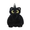 Zaini Gatto Nero Occhi Grandi Gattino Bambola Peluche Kawaii Animali di Peluche Borsa a Spalla Grande Capacità Giocattolo Morbido Borsa a Tracolla Moda