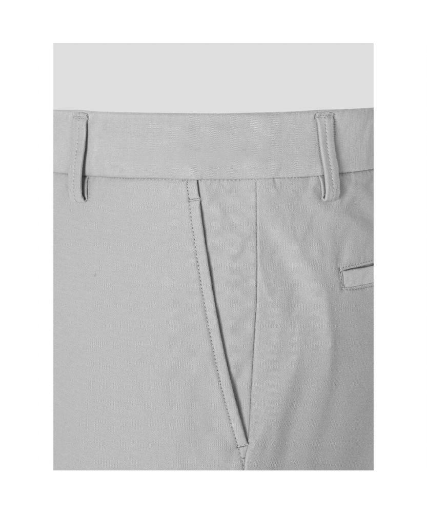 Binpolmen Cotton Blend Stretch Standard Fit Pants Light Gray