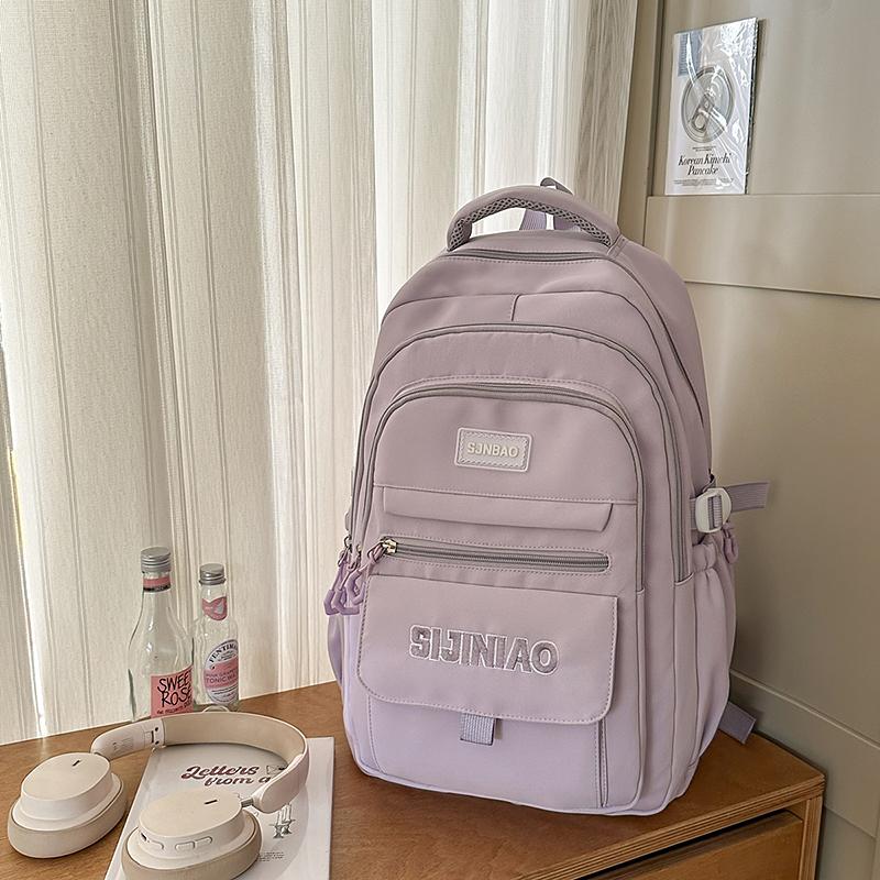 Student Letter Schoolbag Girls Large Capacity Backpack