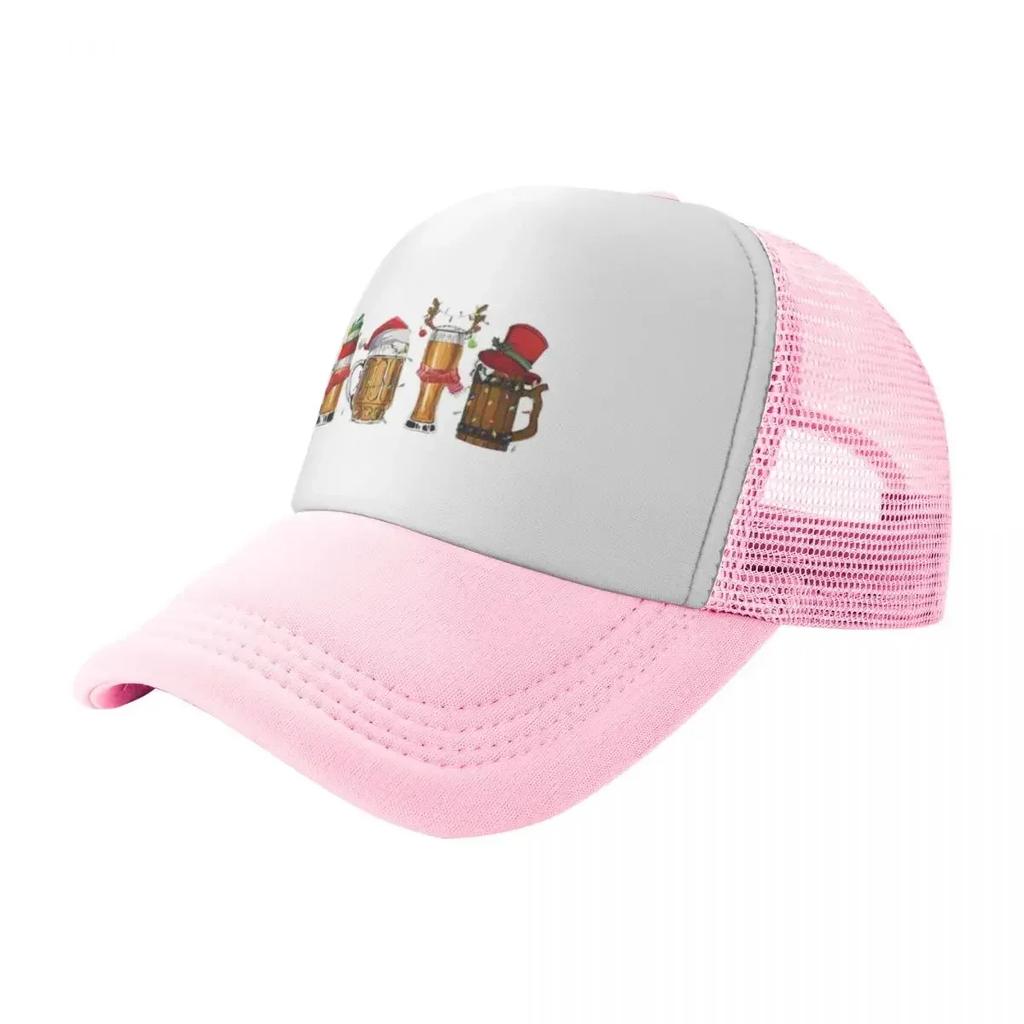 Gothic Merry Christmas Beers Santa Hiking Baseball Caps For Mens Personalized Female Beach Coquette Hat Trucker Cap