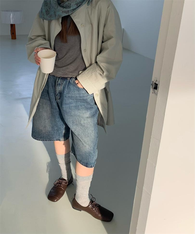 Niche lace-up black loafers single shoes women's shoes 2025 spring and autumn flat bottom with skirt British style small leather shoes