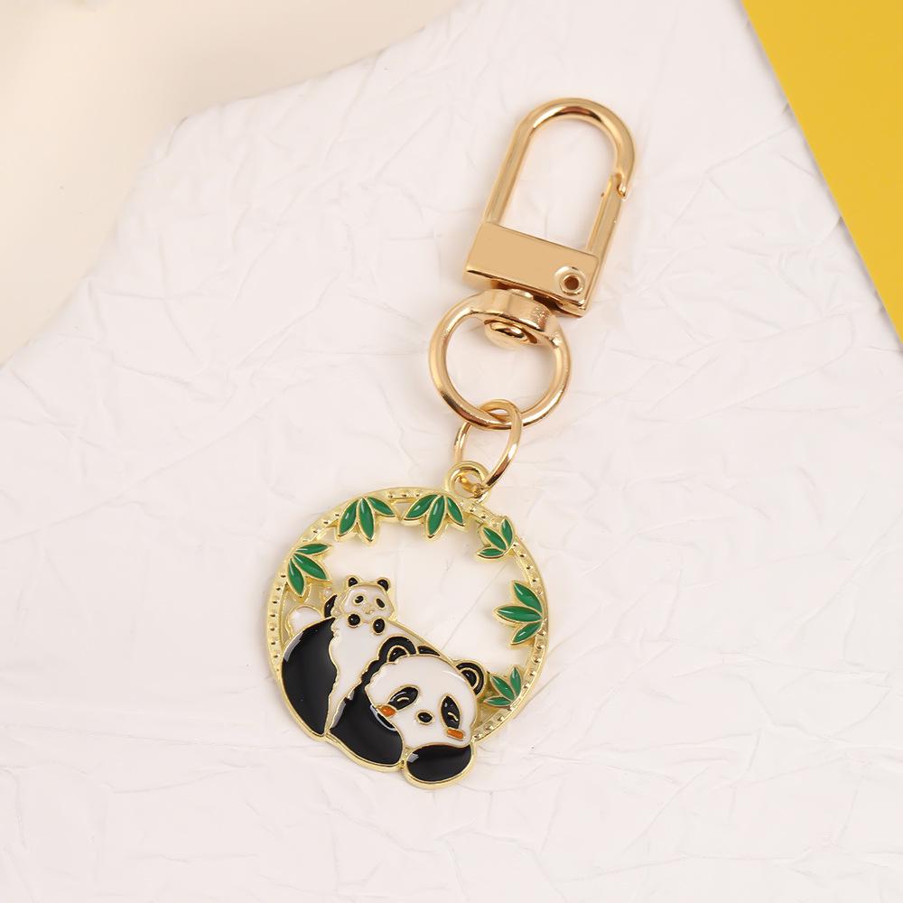 Panda Alloy Keychain Pendant Charm - Gift for Friends & Classmates, Bag Decoration