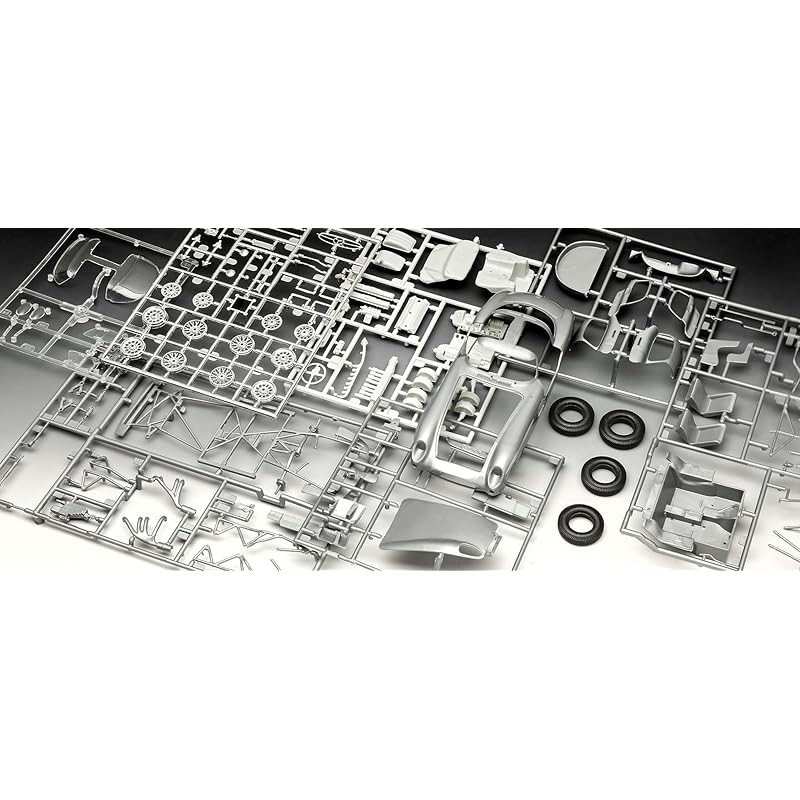 Revell Gift Set 05633 Mercedes-Benz 300 SLR 70th Anniversary 1/24 Scale Unassembled Plastic Model Kit with Accessories