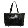 Trendy Pu Leather Tote Bag For Women Stylish Large Capacity Shoulder Bag With Zipper Closure