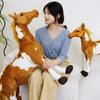 30-85cm Creative Cartoon Simulation Horse Plush Toy Doll Home Decoration Kawaii Lifelike Animal Toy Boys And Girls Birthday Gift