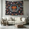 Chainsaw Man Wall Tapestry Aesthetic Wall Hanging Printed Fabric Blanket Decorative Tapestries For Bedroom Living Room Home Decor