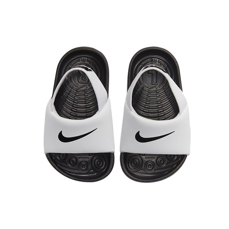 Nike Kawa Slide TD White Baby Sneakers Black BV1094-100