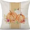Autumn Harvest Pumpkin Letter Pillow Thanksgiving Flax Pillow Case Home Sofa Pillow Case