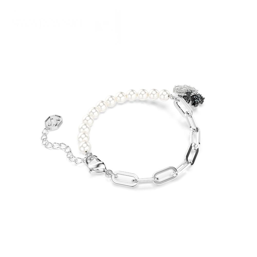 Swarovski Swan Solid Color Design Bracelet Unisex bracelet Silver 5705720 F,Silver