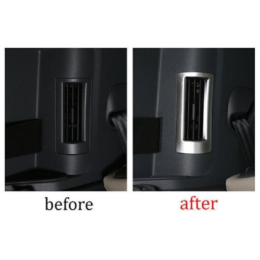 Fit For Defender 110 - Matte Silver C Pillar Air Outlet Vent Cover Trim