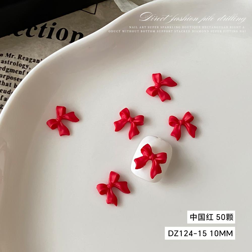 Internet Celebrity Hot Bow Nail Accessories Japanese Sweet Simple Three-dimensional Ribbon DIY