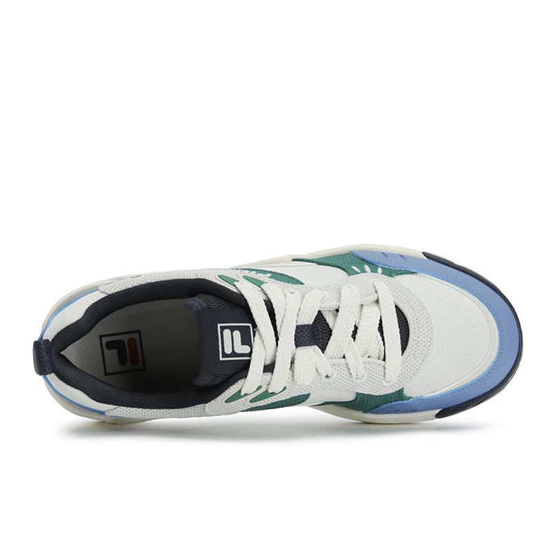 FILA Milano Chameo Fashion Simple Classic Retro Versatile Comfortable Thick Sole Casual Shoes Men sneaker Birch-Silver Harbor-Blue F12M623305FSQ