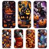 Soft TPU Transparent Phone Case Cover for iPhone 16 15 14 13 12 11 Pro Max XR 8 7 Plus Shockproof Shell Halloween Style Pattern