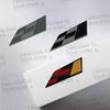 3D Metal Racing Flag Car Steering Wheel Badge Sticker Styling Interior Dekoration For Mill Alhambra Ibiza Leon Cupra Ateca Arosa