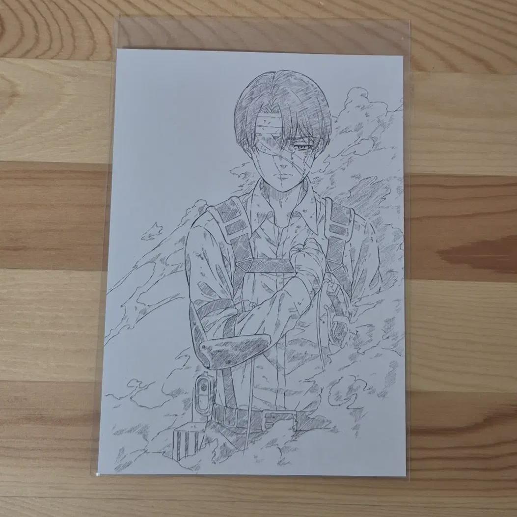 

Атака Титанов Леви Открытка в качестве бонуса за предзаказ