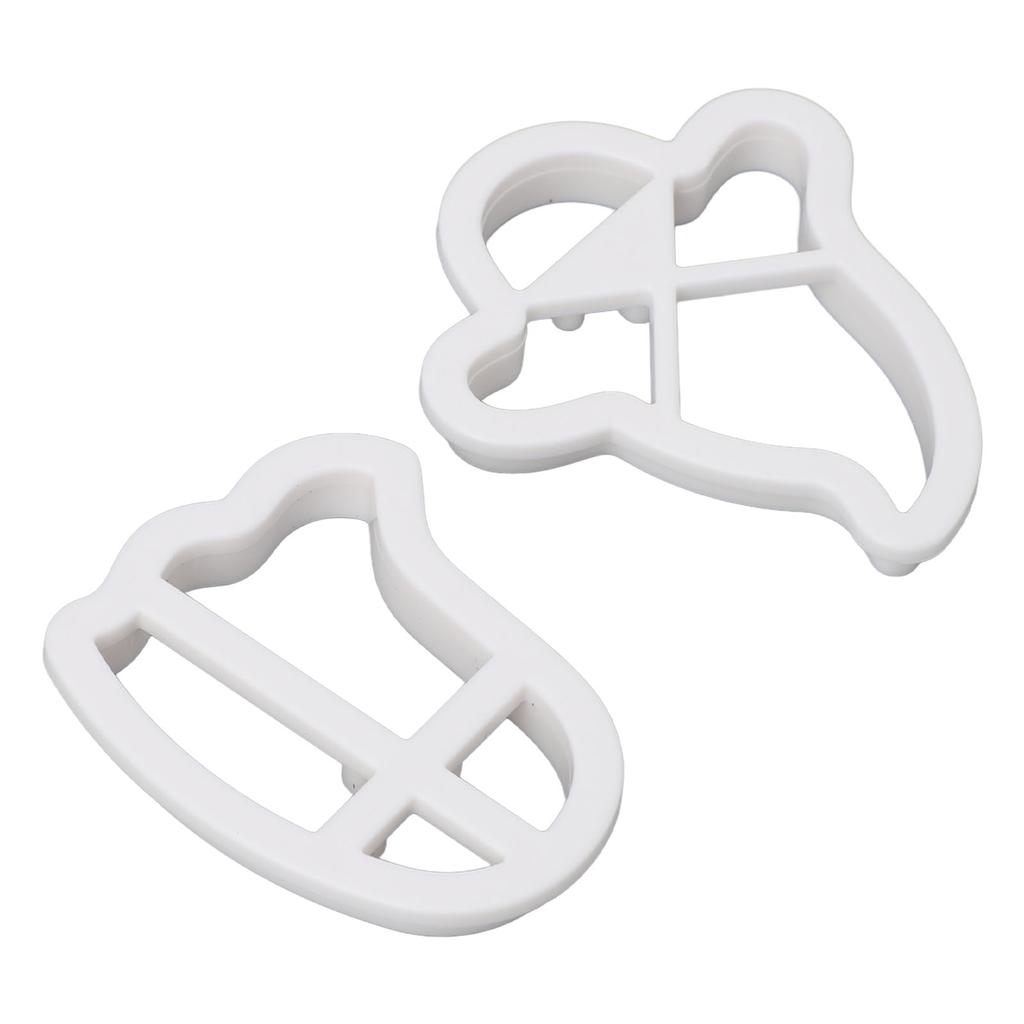2pcs Small Ghost Cookie Cutters ABS Material Biscuit Cutter for Holiday Decoration Party Supplies Ba