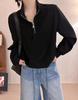 Women's Loose Half-Zip Sporty Sweatshirt - Early Spring 2025 Korean Style