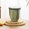Single 600ml Salad Bowl with Detachable Fork Strainers Basket Kitchen Supplies