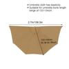 Half Umbrella Canopy Polyester Outdoor Half Umbrella Replacement Canopy Cover for Patio Garden Khaki