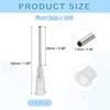 10 Pcs Blunt Tip Dispensing Needle Stainless Steel Dispensing Tips with Luer Lock Dispenser Needle for Measuring Refilling Inks