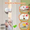 Automatic Child Safety Finger Pinch Guard No Drilling Prevent Door Injuries Device  for Kids