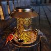 Hummingbird Feeder Solar Lanterns Outdoor Hanging Decorative Light Bird Feeders Easy To Clean Waterproof Iron Solar Decoration for Outdoors