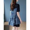 Women's Summer Design Loose Short Sleeve Chiffon Shirt Lace Splicing Slim Top