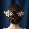 Pearls Wedding Headdress Exquisite Flower Pinch Hair Clip Sweet Bridal Hairpin  Party