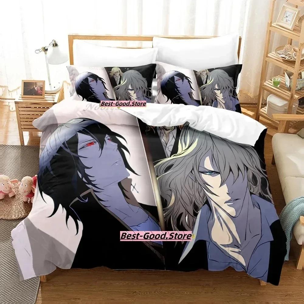 3D-Druck Anime Bettwäsche-Set Noblesse Aufdruck Bettbezug Kissenbezug Bettwäsche-Set Leinenlaken Bettdeckenbezug Voll Queen King Size
